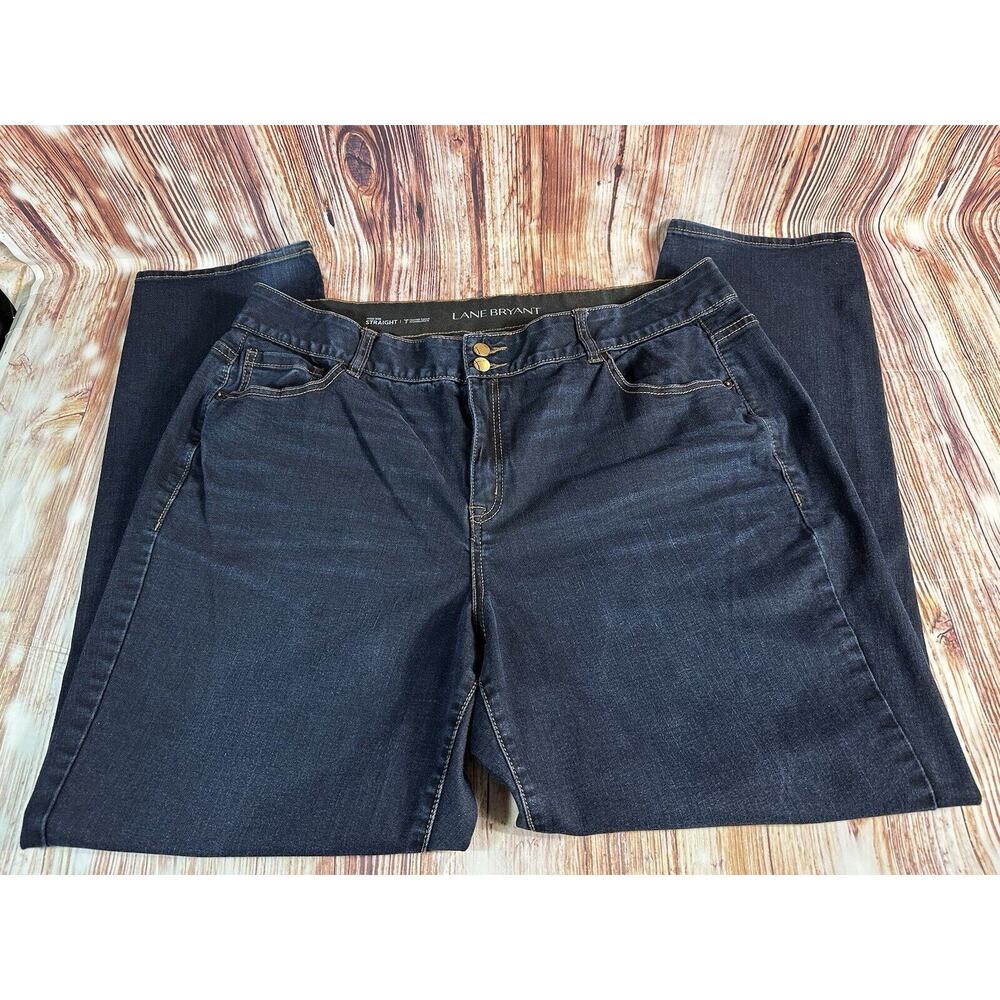 Lane Bryant High Rise Straight Leg Womens Size 22 Blue Jeans Denim Pants 39x32 - Picture 3 of 12